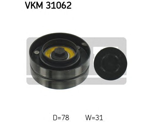 Τροχαλία παρέκκλισης ιμάντας poly-V SKF VKM31062