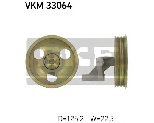 Τροχαλία παρέκκλισης ιμάντας poly-V SKF VKM33064