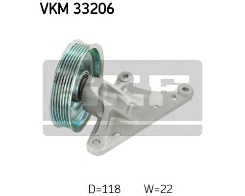 Τροχαλία παρέκκλισης ιμάντας poly-V SKF VKM33206