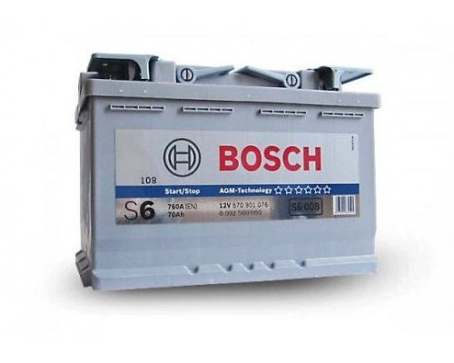 Μπαταρία Bosch S6008 70AH 760A 0092S60080