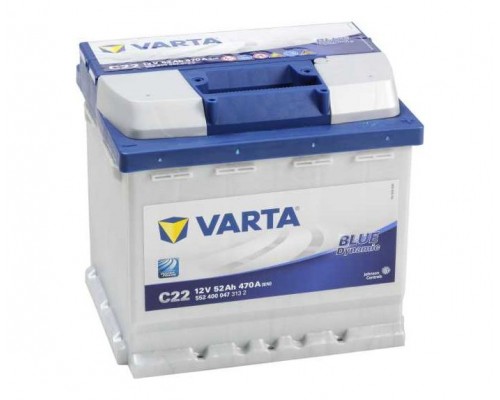 Μπαταρία Varta Blue Dynamic C22 52AH-470EN 5524000473132