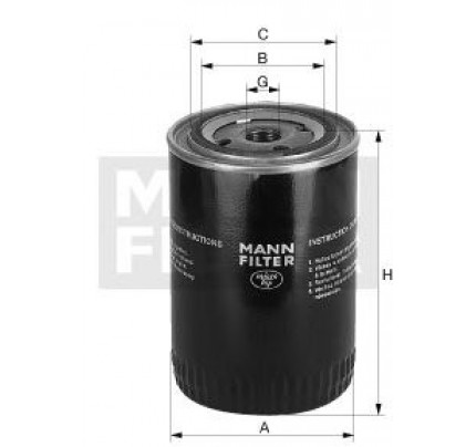 Φίλτρο λαδιού| Φίλτρο, υδραυλικό σύστημα MANN-FILTER W7233