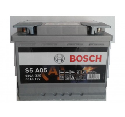 Μπαταρία Bosch S5A05 AGM 60AH 680A 0092S5A050